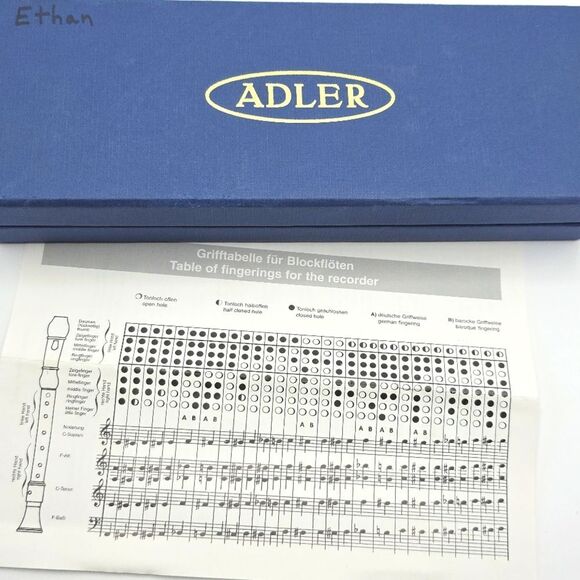 Vintage Adler Wooden Recorder with Original Case – Kids Beginner Flute - Picture 3 of 17